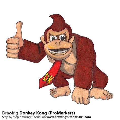 Donkey Kong With Promarkers Speed Drawing Drawings Donkey Kong