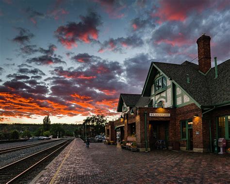 Sunset At The Flagstaff Train Station Photograph By Ed Dunn Fine Art