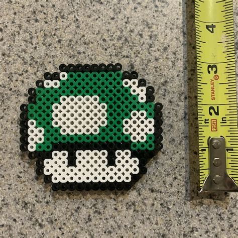 Groene Paddestoel Mario Bros Pixel Art 8 Bit Pearl Beads Etsy Nederland