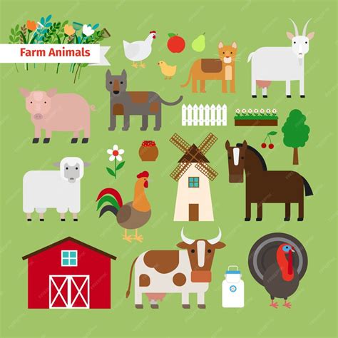 Premium Vector Farm Animals