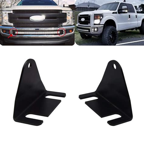 Buy Hidden Bumper Grille Inch Curved Led Light Bar Ing Brackets Fit Ford F F