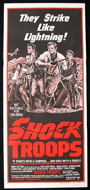 Shock Troops Original Daybill Movie Poster Charles Vanel Costa Gavras Moviemem Original Movie
