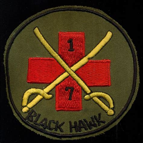 Original Us Army 7th Squadron 1st Air Cavalry Black Hawk Vietnam Patch