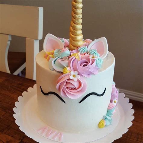 Pastel Unicorn Cake Unicorn Birthday Party Cake Unicorn Birthday