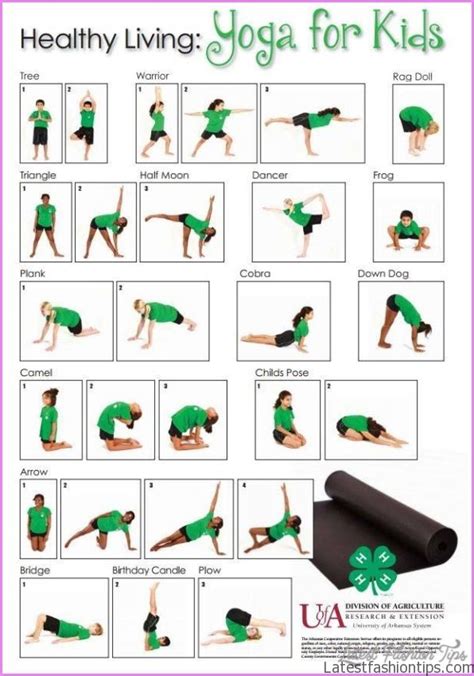 Asanas Yoga Printable Activity Shelter Yoga Poses Chart Yoga Poses