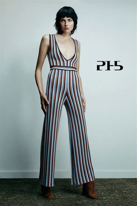 Ph5 Fw 2016 Lookbook Striped Jumpsuit Striped Pants Emma Roberts