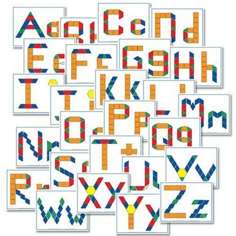 Free Alphabet Pattern Block Printables Confessions Of A Homeschooler