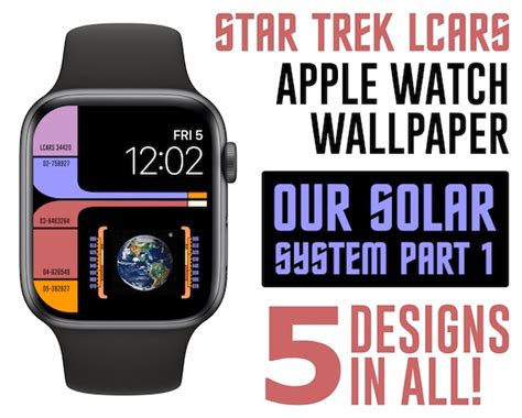 Set Of 5 Star Trek Apple Watch Lcars Wallpaper Face Part 1 Etsy