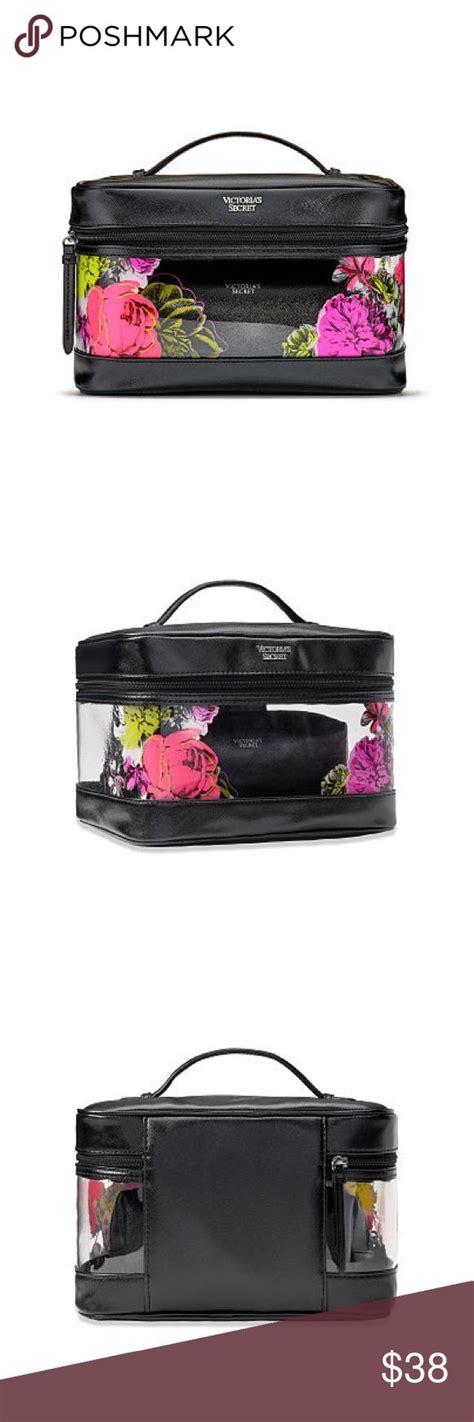 Hp Nwt 2pc Vs Bombshell Wildflower Large Train Case Beauty Bag