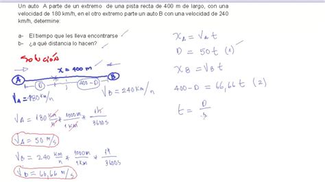 Ejemplo Cinemático Con Velocidad Constante Youtube