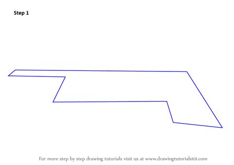 Step By Step How To Draw Stealth Bomber