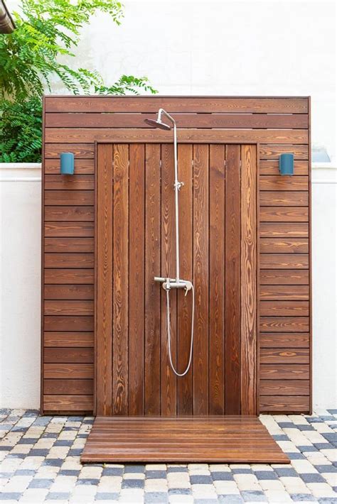 9 Outdoor Shower Floor Ideas For The Perfect Outdoor Refresh Homenish