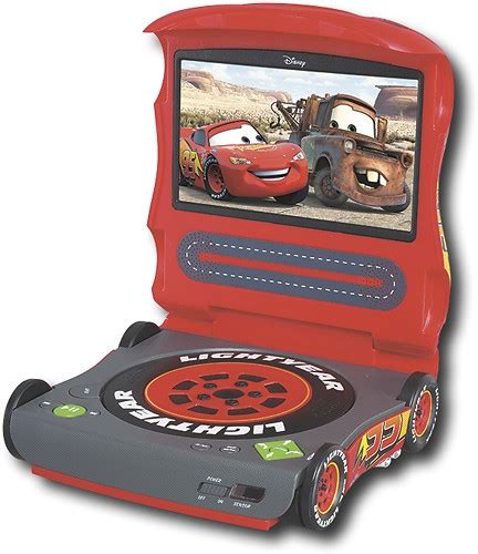 Disney Cars 7 Portable Dvd Player Redblack C7100pd Best Buy