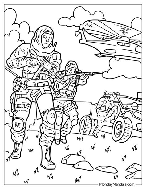 20 Call Of Duty Coloring Pages Free Pdf Printables