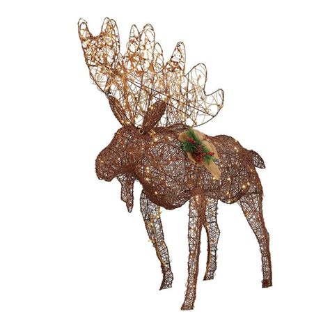 So, if you'd like to receive all these incredible photos regarding (moose christmas yard decorations), press save link to download the images to your laptop. 4 ft. Grapevine Moose Figurine with 175 Twinkling LED Lights | Christmas yard decorations, Yard ...