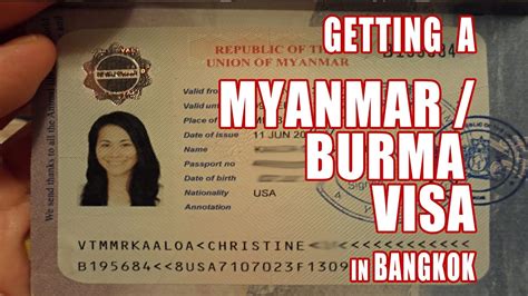 It is the main reason. How to Get a Myanmar Visa in Bangkok, Thailand - YouTube