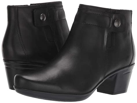 Clarks Womens Emslie Jada Ankle Boot Black Leather Size 65 O2ga 889308685603 Ebay