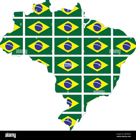 Brazil Map Vector Icon Illustration Symbol Design Stock Vector Image
