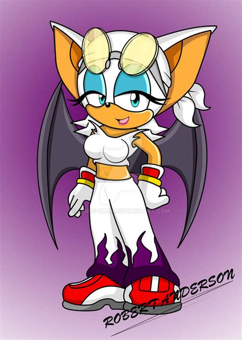 Rouge In Waves Outfit Coloured By Robie Chan On Deviantart