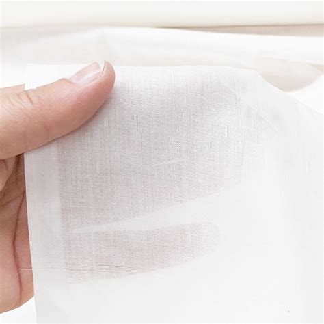 White Cotton Voile 55 Renaissance Fabrics