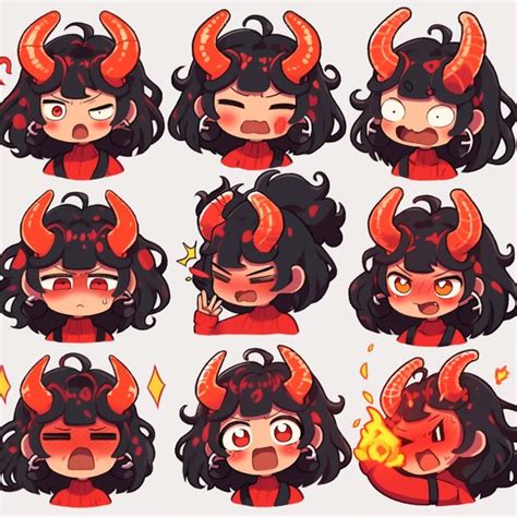 Premium Photo Cartoon Character Of A Woman With Horns And Horns On
