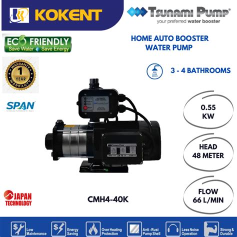 Tsunami Home Booster Water Pump 10hp Cmh4 40k