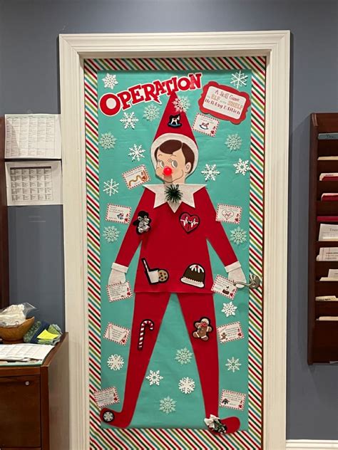 Operation Game Elf On The Shelf Door Decorating Contest Christmas
