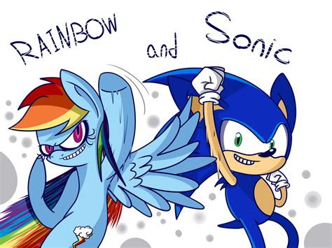 Sonic And Rainbow Dash By Extra Dan On Deviantart