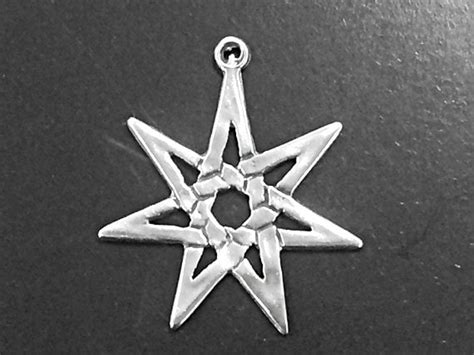 Faery Eleven Star 7 Pointed Star Septagram Pendant By Beadprism