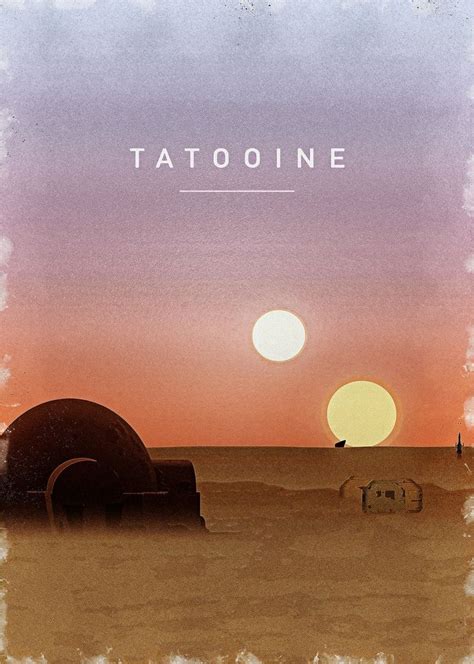Tatooine Poster Tatooine Digital Tatooine Poster Star Etsy In 2020
