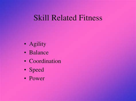 Ppt Skill Related Fitness Powerpoint Presentation Free Download Id