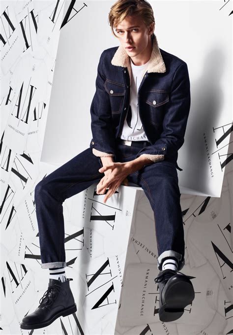 Lucky Blue Smith Goes Casual For Armani Exchange Fall 19 Campaign