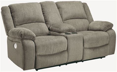 Signature Design By Ashley® Draycoll Double Power Reclining Loveseat