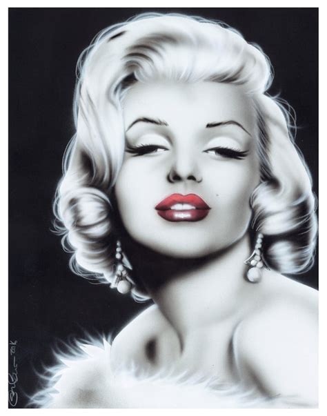 Marilyn Monroe 11x14 Art Print Red Lips Etsy
