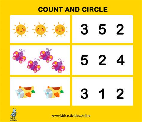 Free Counting Numbers 1 10 Printable Worksheets ⋆ Kids Activities