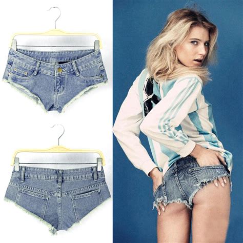 Sexy Cut Off Low Waist Women Denim Jeans Shorts Short Mini