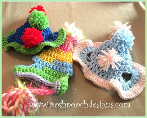 Posh Pooch Designs Dog Clothes Birthday Dog Hat Crochet Pattern