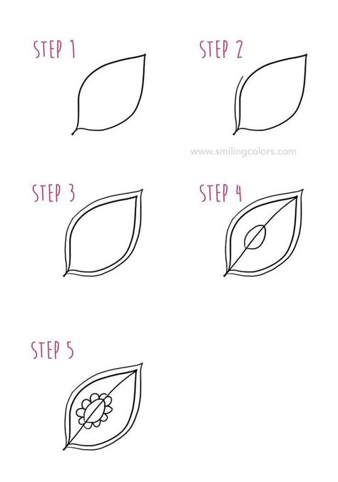 Step by step instructions for how to get started with zentangles. Leaf drawing step by step Tutorial, start doodling today! | Leaf drawing, Step by step drawing ...