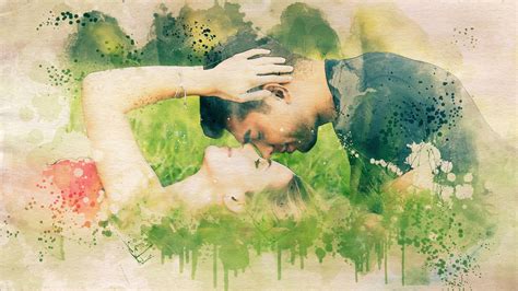 Couple Watercolor Painting
