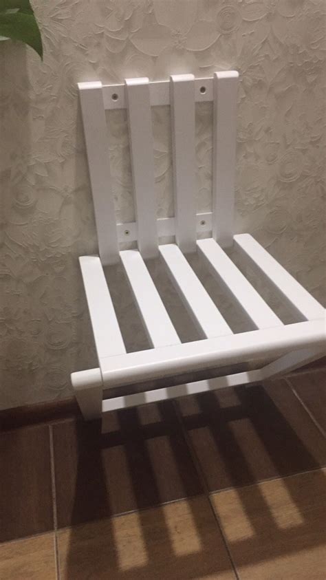 Wall Mounted Folding Chair In The Hallway Nursery Kitchen Etsy