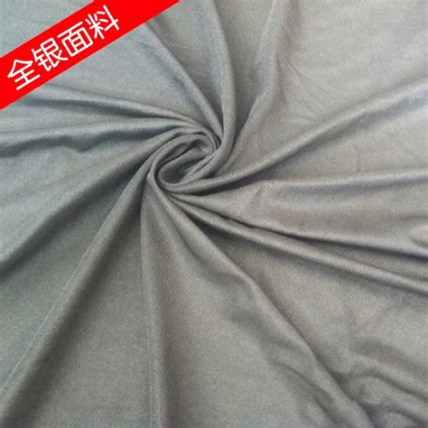 Radiation Resistant Fabric 100 Knitted Silver Fiber Silver Plated
