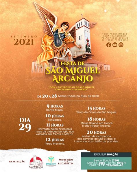 Festa de São Miguel Arcanjo em Nova Ponte têm início no dia 20 de