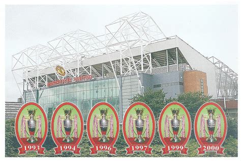 Old Trafford No 1 3rd Series Stadium Postcards