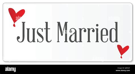 just married plaque stock vector image and art alamy
