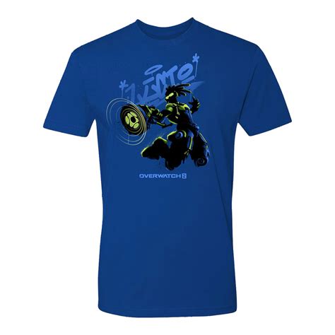Overwatch 2 Lucio Silhouette Royal Blue T Shirt Blizzard Gear Store