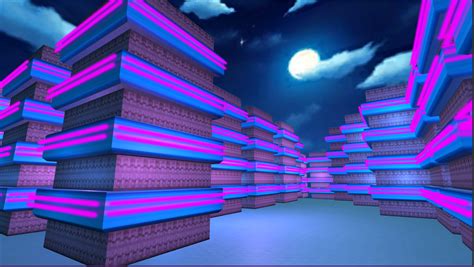 Simple 3D Neon Building | OpenGameArt.org