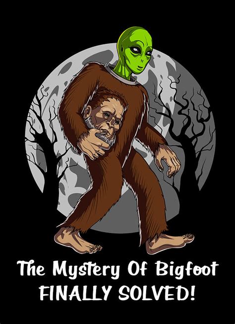 Alien Bigfoot Mystery Digital Art By Nikolay Todorov Fine Art America