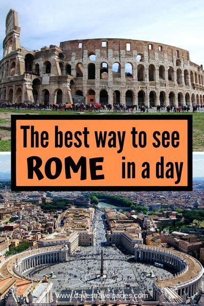 The Best Way To See Rome In A Day Itinerary Suggestions Rome In A