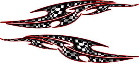Tribal Racing Decals Car Racing Graphics Checkered Car Decals