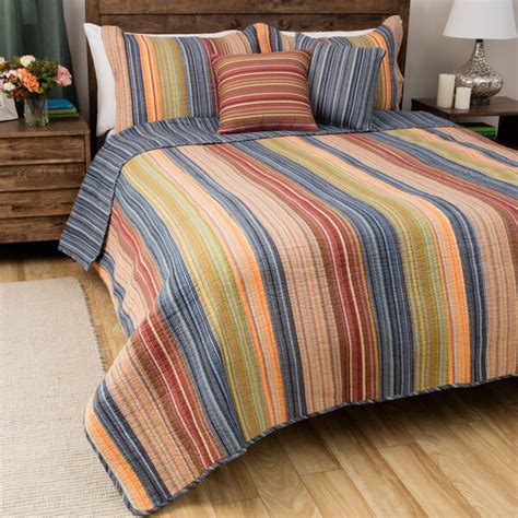 Maybe you would like to learn more about one of these? BEAUTIFUL 3PC MODERN STRIPE BLUE RED ORANGE GREEN GREY ...